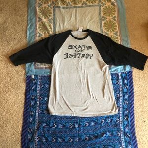 Thrasher 3/4 sleeve shirt size L